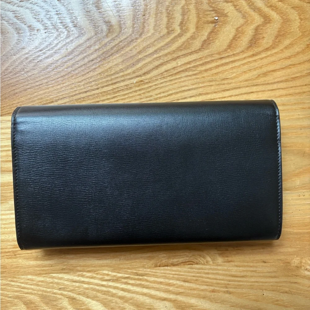🚫SOLD🚫 SAINT LAURENT Calfskin Bellechasse Flap Clutch Wallet - Picture 3 of 10